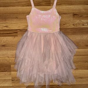 Cat and Jack Pink Sparkle Tulle Kids Dress